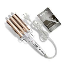 Load image into Gallery viewer, Professional Hair Tools Curling Iron Ceramic Triple Barrel Hair Styler Hair Waver Styling Tools Hair Curlers Electric Curling