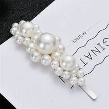 Load image into Gallery viewer, 2019 Fashion Women Full Pearl Hair Clips Snap Barrette Stick Hairpins Hair Styling Tools Hair Accessories Hairgrip Gift