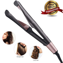 Load image into Gallery viewer, Professional Hair Straightener Curling Iron 2 in 1 Tourmaline Ceramic Twisted Flat Iron With LCD Digital Display &amp; Auto Shut-Off
