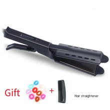 Load image into Gallery viewer, Hair Straightener Four-gear Temperature Adjustment Ceramic Tourmaline Flat Iron Women Hair Straightener Widen Panel Hair Curler
