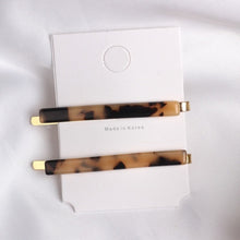 Load image into Gallery viewer, 2pcs/Set Fashion Women Metal Acetate Hair Pin Clip Leopard Hair Clip Geometric Hairpins Hairgrips Hair Accessories
