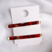 Load image into Gallery viewer, 2pcs/Set Fashion Women Metal Acetate Hair Pin Clip Leopard Hair Clip Geometric Hairpins Hairgrips Hair Accessories
