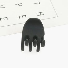Load image into Gallery viewer, 1PC 2020 Korean Fashion Design Women Hair Claw Solid Color Hair Crab Retro Square Scrub Hair Clips Small Size
